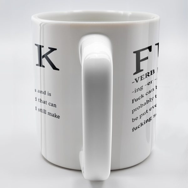 Playful Expletive With Smiley Face Humorous Mug - Personalized Custom Coffee Mug - COL069_MG