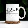 Playful Expletive With Smiley Face Humorous Mug - Personalized Custom Coffee Mug - COL069_MG