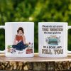 Please Do Not Annoy The Writer - Personalized White Mug