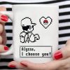 Pokemon I Choose You Valentine Mug