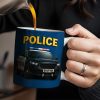 Police, Police Car And Siren - Personalized Custom Coffee Mug - OFC006_MG