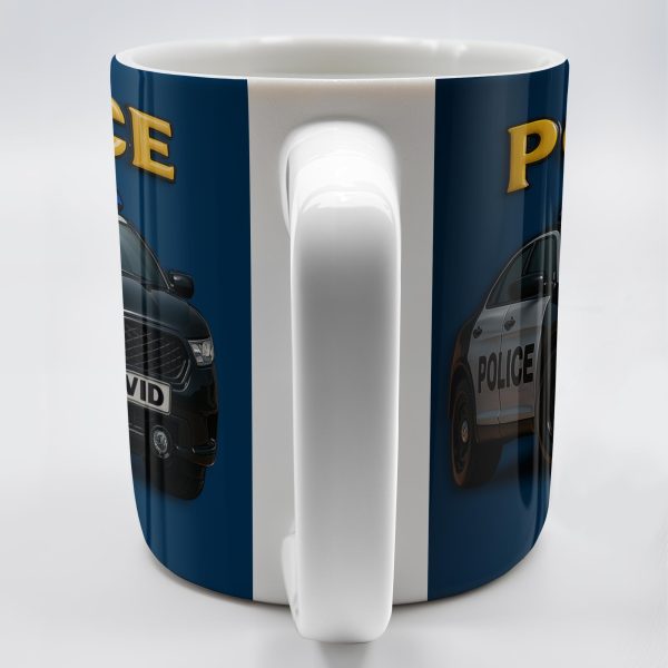 Police, Police Car And Siren - Personalized Custom Coffee Mug - OFC006_MG