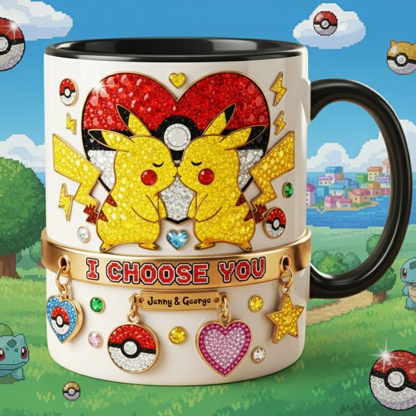 PoMo I Choose You - Personalized Accent Mug - Gift For Couple, Fan Movies HH01