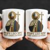 Pope Leo XIV First American Pope, Religious Attire and Cross - Personalized Custom Coffee Mug - FTH095_MG