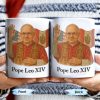 Pope Leo XIV, Flags - Personalized Custom Coffee Mug - FTH086_MG