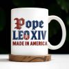 Pope Leo XIV Made In America, US Flag and Pope-themed Text - Personalized Custom Coffee Mug - FTH076_MG
