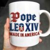 Pope Leo XIV Made In America, US Flag and Pope-themed Text - Personalized Custom Coffee Mug - FTH076_MG