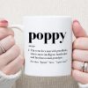 Poppy Definition Mug, Poppy Defined Coffee Cup Funny Christmas Birthday Gift Idea For Grandpa Fathers Day Present Grandfather C387