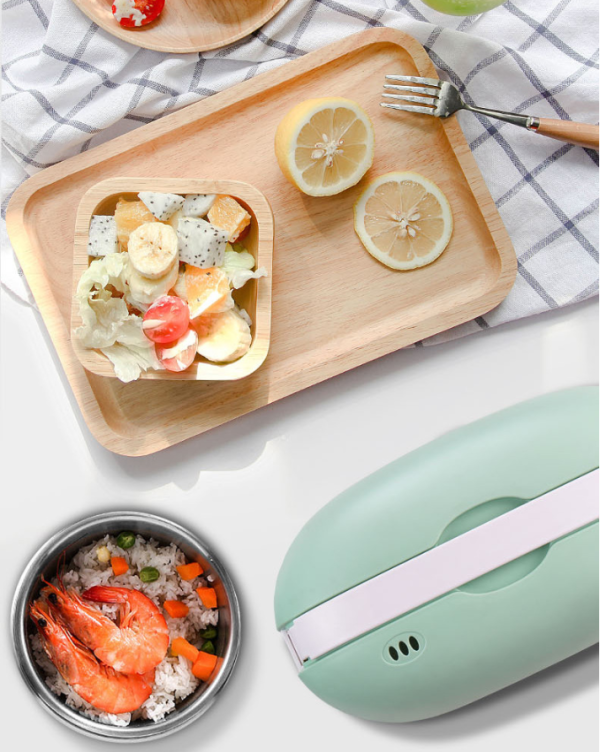 Portable Cooking Electric Lunch Box Stainless Steel