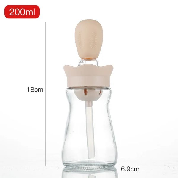 Portable Oil Bottle With Silicone Brush