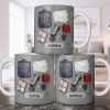 Postal Worker Essentials, Mail Bag And Scanner - Personalized Custom Coffee Mug - JBS125_MG