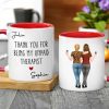 Poster, Hugging Friends Illustration, Customizable Wall Art for Best Friend or Coworker, a unique thank-you gift
