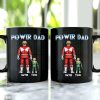Power Dad Personalized Black Mug, Gift For Father's Day-5QHDT020523
