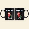 Power Dad Personalized Black Mug, Gift For Father's Day-5QHDT020523
