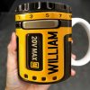 Power Up Your Day With Camera Lens Design - Personalized Custom Coffee Mug - DAD119_MG