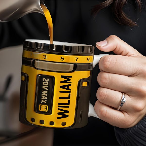 Power Up Your Day With Camera Lens Design - Personalized Custom Coffee Mug - DAD119_MG