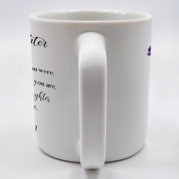 Precious Daughter Special Woman Love Mom Pansy Design - Personalized Custom Coffee Mug - DAU048_MG