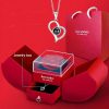 Preserved Rose Box with Necklace Gift Set