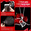 Preserved Rose Box with Necklace Gift Set