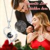 Preserved Rose Box with Necklace Gift Set