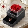 Preserved Rose with I Love You Necklace Gift Set