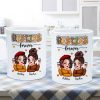 Pretty Besties Sisters Fall Season Pattern Personalized Mug