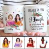 Pretty Cocktail Besties Gift For Best Friends Sisters Personalized Mug
