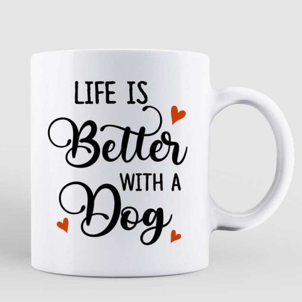 Pretty Fall Season Dog Mom Personalized Mug