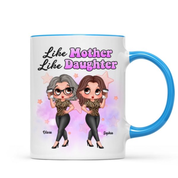 Pretty Sassy Girl Like Mother Like Daughter Gift For Mom Personalized Mug