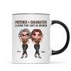 Pretty Sassy Leopard Like Mother Like Daughter Gift For Mom Personalized Mug