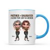 Pretty Sassy Leopard Like Mother Like Daughter Gift For Mom Personalized Mug