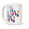 Pride Chess Pieces Pattern Coffee Mug