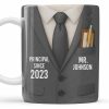 Principal Since Suit And Tie Design - Personalized Custom Coffee Mug - TEACH052_MG