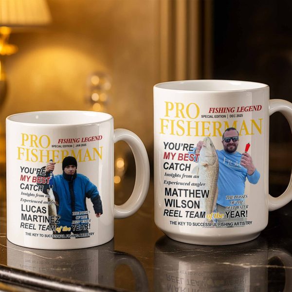 Pro Fisherman You're My Best Catch - Personalized Custom Coffee Mug - FISH022_MG