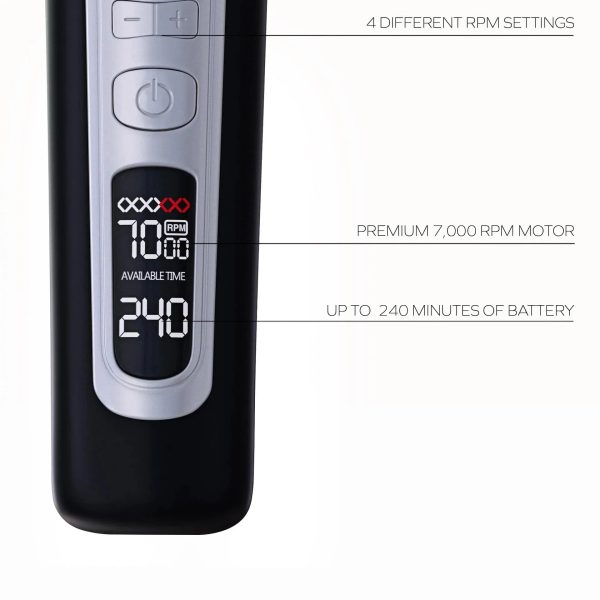 Professional Lcd Inclined Hair Trimmer