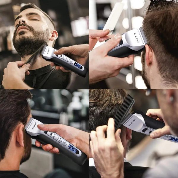Professional Lcd Inclined Hair Trimmer