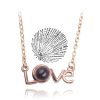 Projection Necklace 100 Languages I Love You Pendant Jewelry