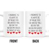 Promise To Always Be By Your Side Romantic Hearts Design - Personalized Custom Coffee Mug - CPL133_MG