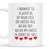Promise To Always Be By Your Side Romantic Hearts Design - Personalized Custom Coffee Mug - CPL133_MG