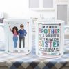 Proud Brother Of Wonderful & Sweet Sister - Personalized Mug