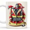 Proud Dad Of A Firefighter - Personalized Custom Coffee Mug - FIF004_MG