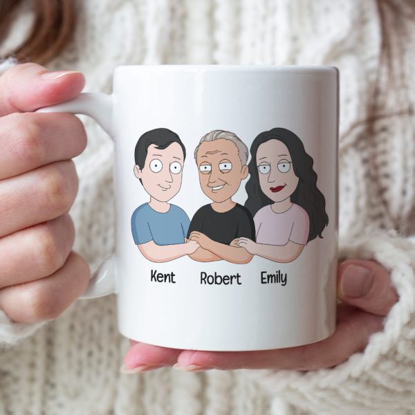 Proud Father And Dumb Kid- Personalized Coffee Mug- Gift For Dad- Dad Cartoon Mug-DR-WHM-06dnqn180423