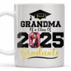 Proud Grandma Of A Class Of 2025 Graduate, Graduation Cap and Diploma - Personalized Custom Coffee Mug - GRAD266_MG
