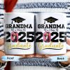 Proud Grandma Of A Class Of 2025 Graduate, Graduation Cap and Diploma - Personalized Custom Coffee Mug - GRAD266_MG