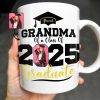 Proud Grandma Of A Class Of 2025 Graduate, Graduation Cap and Diploma - Personalized Custom Coffee Mug - GRAD266_MG