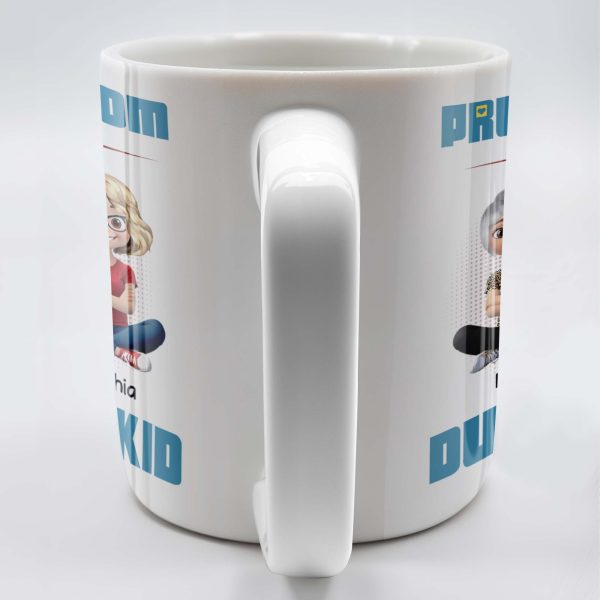 Proud Mom Of A Dumbass Kid Cartoon Characters - Personalized Custom Coffee Mug - MOM055_MG