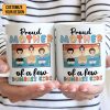 Proud Mother Of Dumbass Kids - Personalized White Ceramic Mug - Gift For Mom, Grandma, Mothers Day | CL50 NA94
