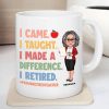 Proud Retired Teacher Personalized Mug, Retirement gift