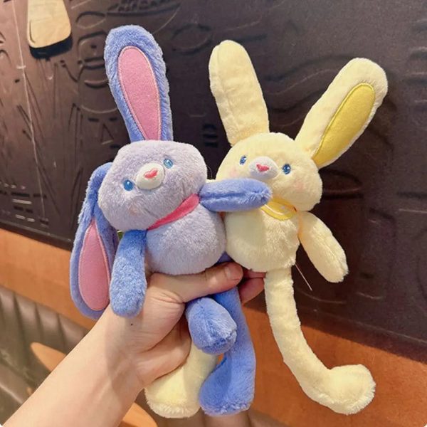 Pull Up Bunny Plush Toy Soft Stuffed Rabbit 30 cm