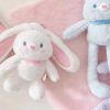 Pull Up Bunny Plush Toy Soft Stuffed Rabbit 30 cm